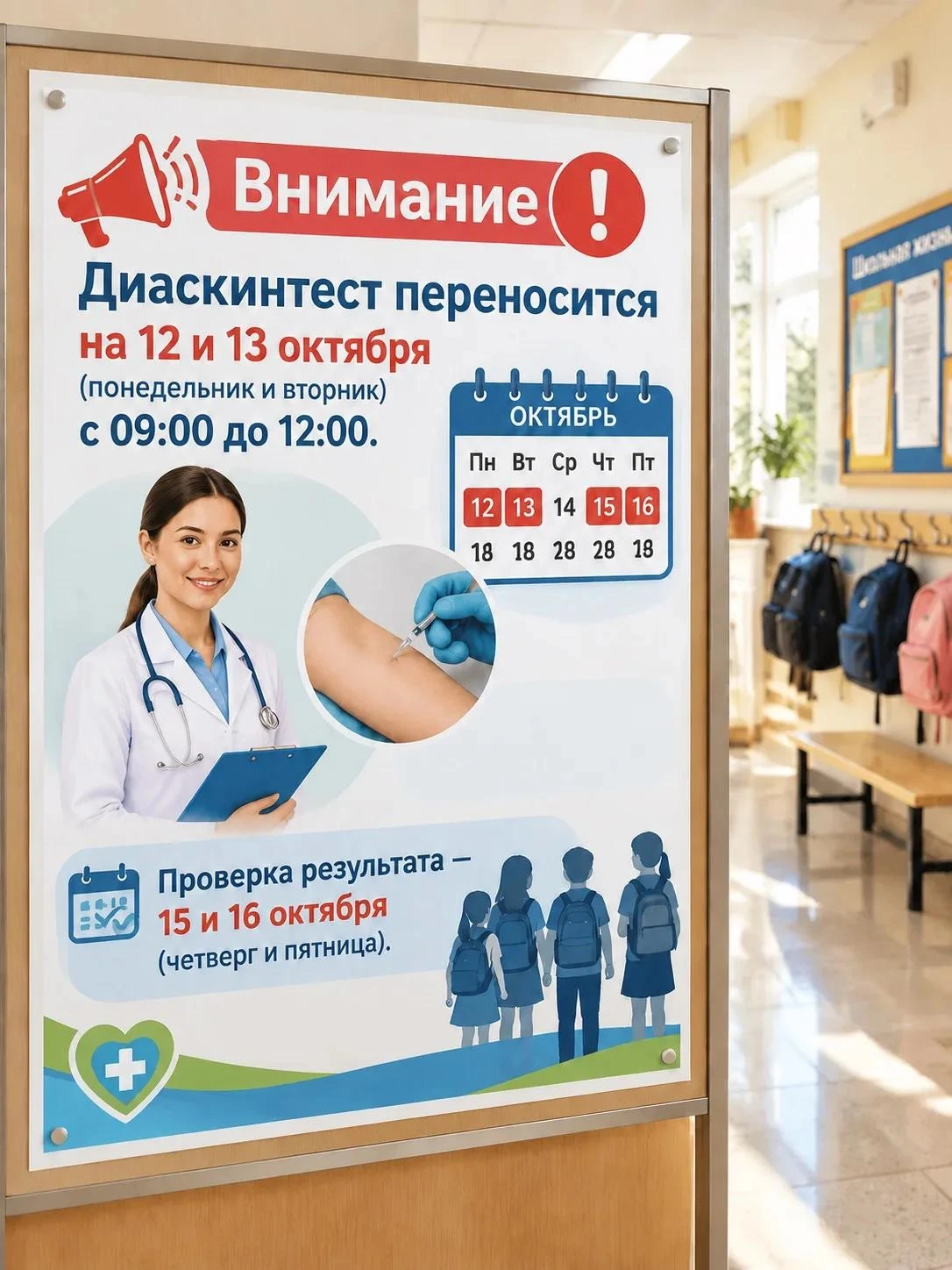 Внимание! Диаскинтест переносится!